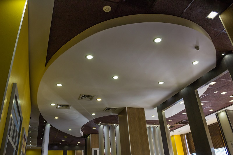 stretch ceiling lighting